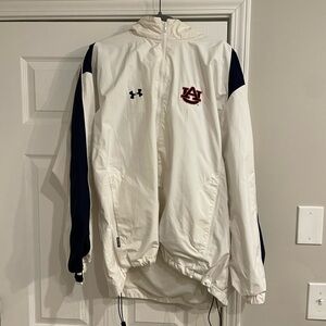 Under Armour Auburn White Windbreaker